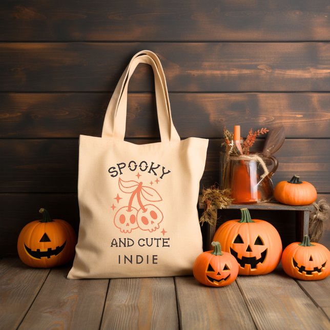 Bolsa Tote Feliz Dia das Bruxas Retro e Bonito (Criador carregado)