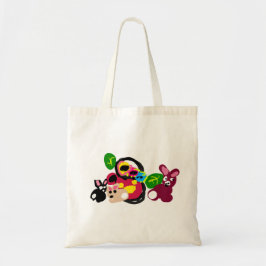 Bolsa Tote Feliz dia das mães coelhinhas e coelho 