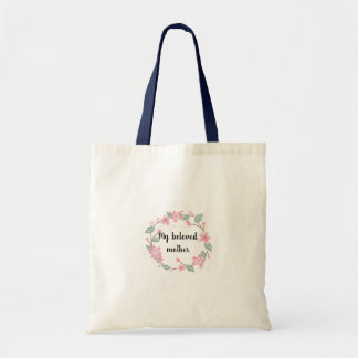 Bolsa Tote Feliz Dia das Mães – Design de Saudação com Coroa 