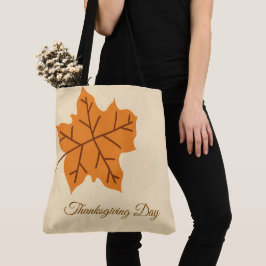 Bolsa Tote Feliz Dia de Ação de Graças, Outono, Moderno