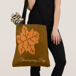 Bolsa Tote Feliz Dia de Ação de Graças, Outono, Moderno
