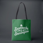 Bolsa Tote Feliz Dia de São Patrício Lucky Shamrock&Shenaniga<br><div class="desc">Feliz Dia de São Patrício Lucky Shamrock&Shenanigans</div>