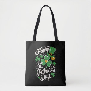 Bolsa Tote Feliz Dia de São Patrício Patrimônio Irlandês St P