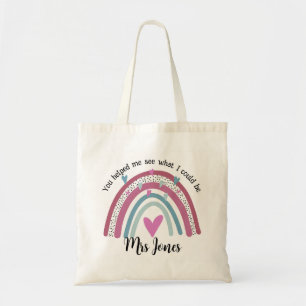 Bolsa Tote Feliz Dia dos Professores! Você me ajudou a adici