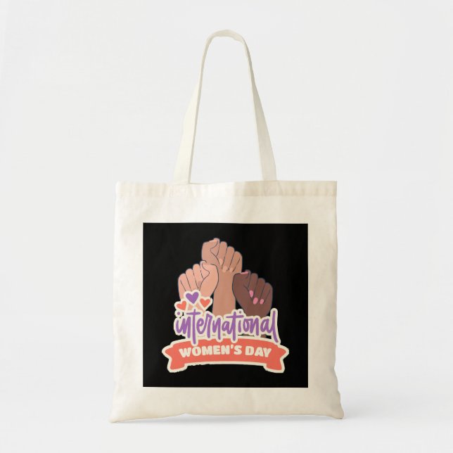 Bolsa Tote Feliz Dia Internacional da Mulher (Frente)