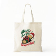 Feliz e Brilho: Um Burrito de Natal Festivo