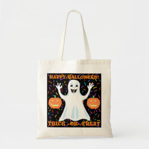 Bolsa Tote Feliz Fantasma Halloween Tot Bag