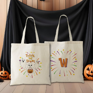 Bolsa Tote Feliz Fantasmas Felizes Fantasmas de Cartoon no Ha