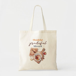 Bolsa Tote Feliz Feliz Abençoado Boho Ação de Graças