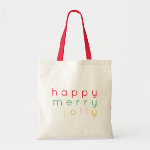 Bolsa Tote Feliz FELIZ, JOLLY Budget Tote Bag / Vermelho