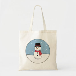 Bolsa Tote Feliz Feriado de Natal de Snowman