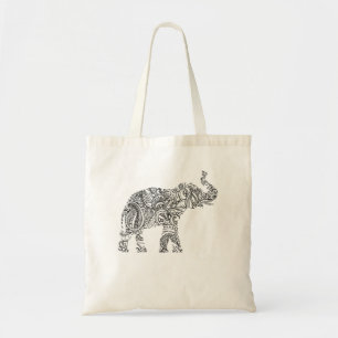 Bolsa Tote Feliz Festival de Holi Camisa Elefante Pintado Índ