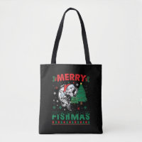 Feliz Fishmas Peixe Pai Pescador Natal