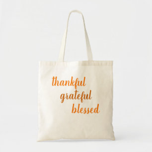 Bolsa Tote Feliz Graças Abençoado Ação de Graças