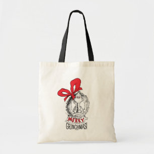 Bolsa Tote Feliz Grinchmas Wreath