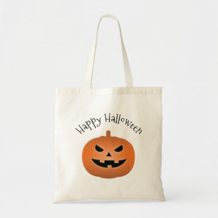 Bolsa Tote Feliz Halloween Assombrado Jack O Lantern Pumpkin
