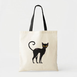 Bolsa Tote Feliz Halloween Black Cat Spooky Season