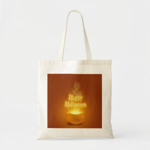 Bolsa Tote Feliz Halloween Caldeirão de Bruxa