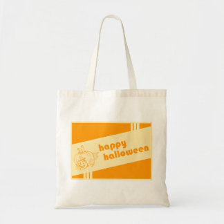 Bolsa Tote feliz halloween (retro design)