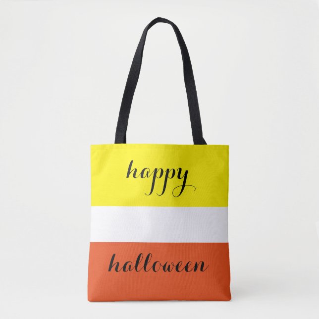 Bolsa Tote Feliz Halloween, Sweet Candy Corn (Frente)