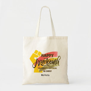 Bolsa Tote FELIZ JUNETEENTH Christian