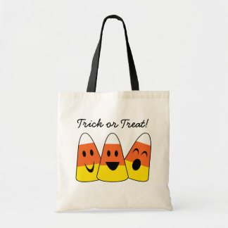 Bolsa Tote Feliz milho doce laranja travessura ou tratamento