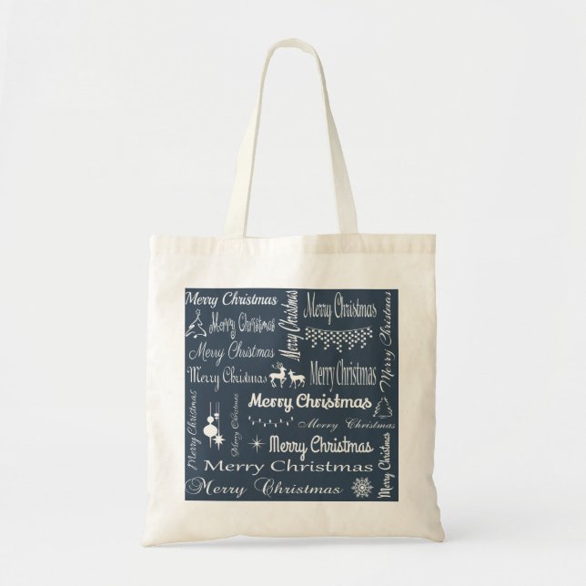 Bolsa Tote Feliz Natal (Frente)