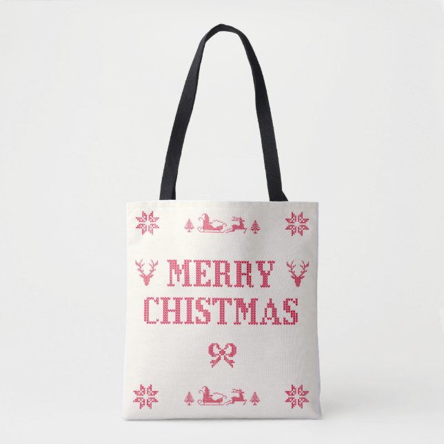 Bolsa Tote Feliz Natal (Frente)