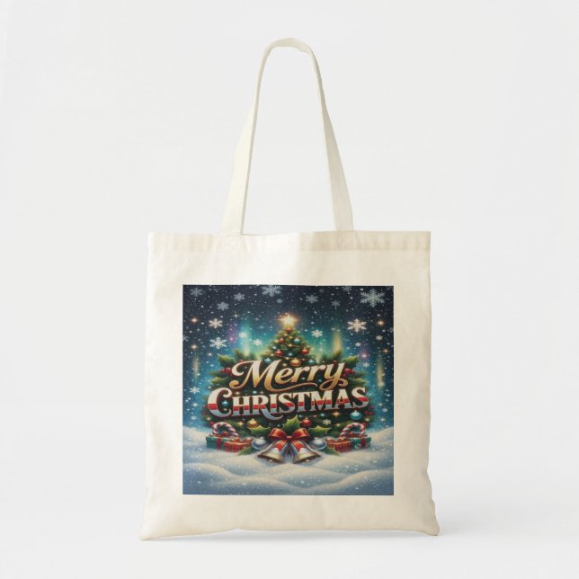 Bolsa Tote Feliz Natal (Frente)