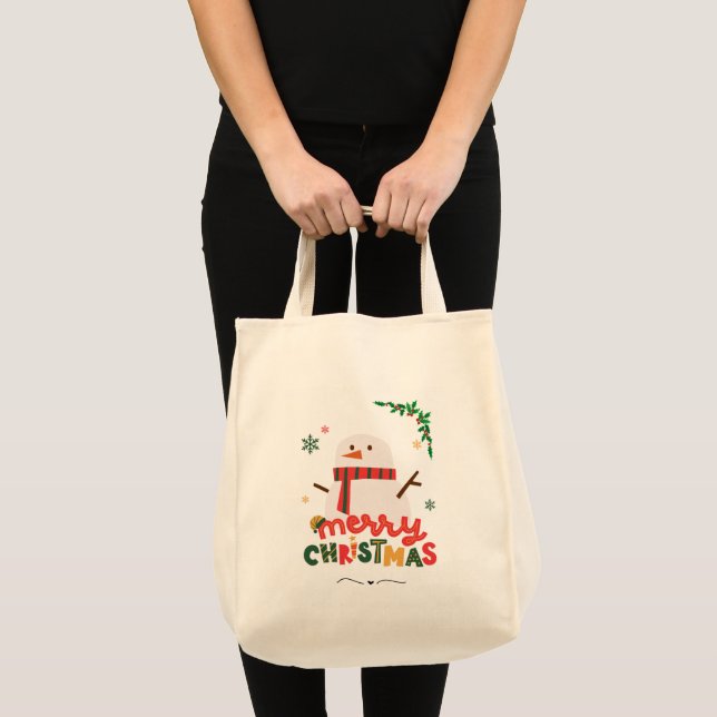 Bolsa Tote Feliz Natal (Frente (produto))