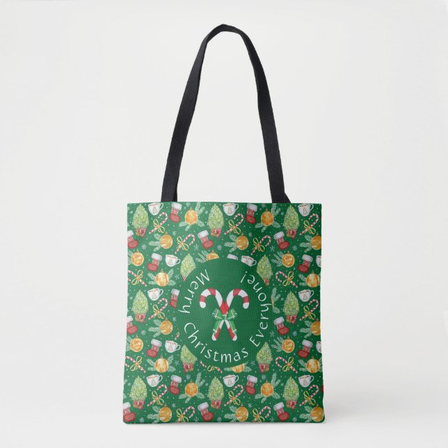 Bolsa Tote Feliz Natal a Todos (Frente)