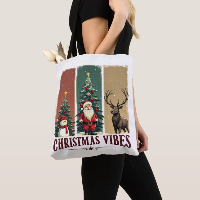 Bolsa Tote Feliz Natal Apenas Xmas (Close Up)