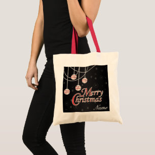 Bolsa Tote Feliz Natal brilhante