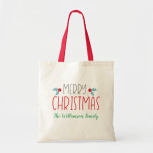 Bolsa Tote Feliz Natal Charm
