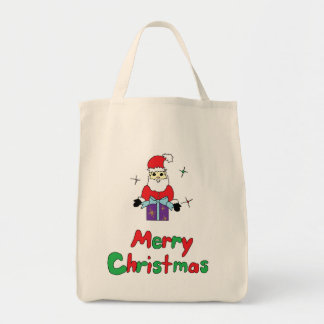 Bolsa Tote Feliz Natal de Papai Noel
