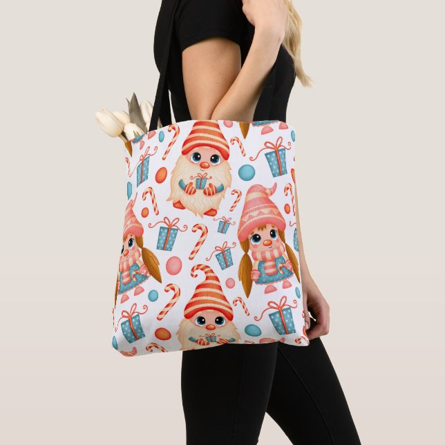 Bolsa Tote Feliz Natal Elegante (Close Up)