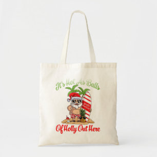 Bolsa Tote Feliz Natal Em Julho Quente Como Papais noeis De B
