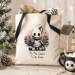 Bolsa Tote Feliz Natal Fantasma Sombrio Gótico