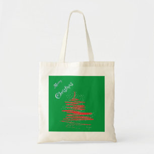 Bolsa Tote Feliz Natal Flocos de Neve