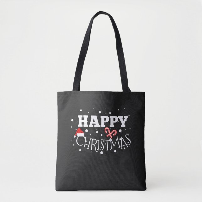 Bolsa Tote Feliz Natal Gift Xmas (Frente)