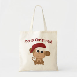 Bolsa Tote Feliz Natal! Macaco