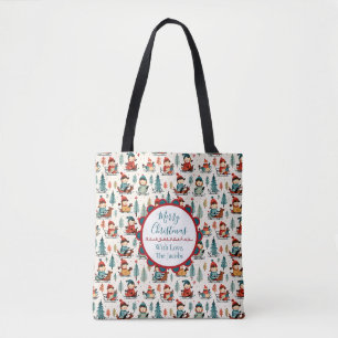 Bolsa Tote Feliz Natal Natal para as crianças de dormir