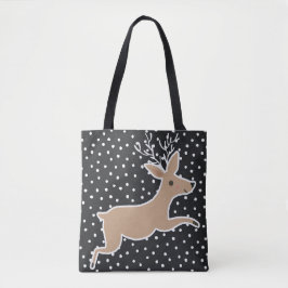Bolsa Tote Feliz Natal - Reindeer