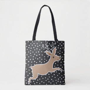 Bolsa Tote Feliz Natal - Reindeer