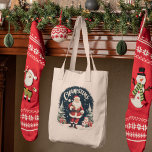 Bolsa Tote Feliz Natal Russo e Papais noeis Causa<br><div class="desc">Adicione um toque de charme rústico à sua decoração de férias com o nosso travesseiro 'Rustic Felry Christmas & Papai noel Cause'. Esta design encantadora captura o espírito do Natal com um sentimento caloroso e aconchegante.Espalhe a alegria e o espírito de dar esta época de férias com o nosso travesseiro...</div>