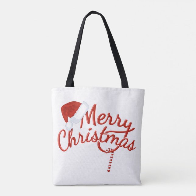 Bolsa Tote Feliz Natal Snowman (Verso)