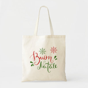 Bolsa Tote Feliz Natal Vermelho Italiano