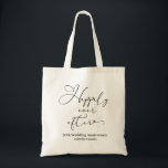 Bolsa Tote Feliz Nunca Depois de Personalizar 50 Anos<br><div class="desc">Um roteiro de caligrafia romântico e elegante nesta bolsa de tote de 50 anos de casamento faz um presente especial para o casal feliz. Personalize com os nomes do Sr. e da Sra. e a data do casamento ou do aniversário deles, por uma questão de respeito. Feliz para sempre e...</div>