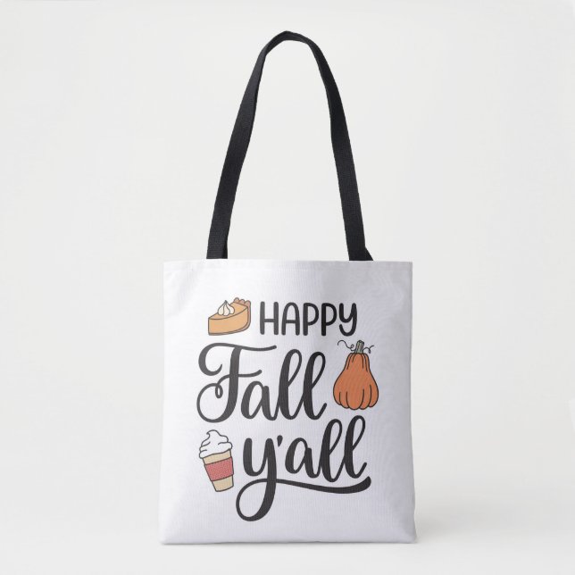 Bolsa Tote Feliz outono Y (Frente)