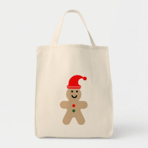 Bolsa Tote Feliz Pão Gingerpão homem vestindo um chapéu de Pa